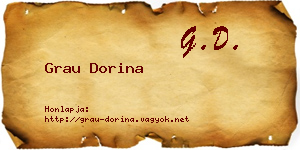 Grau Dorina névjegykártya